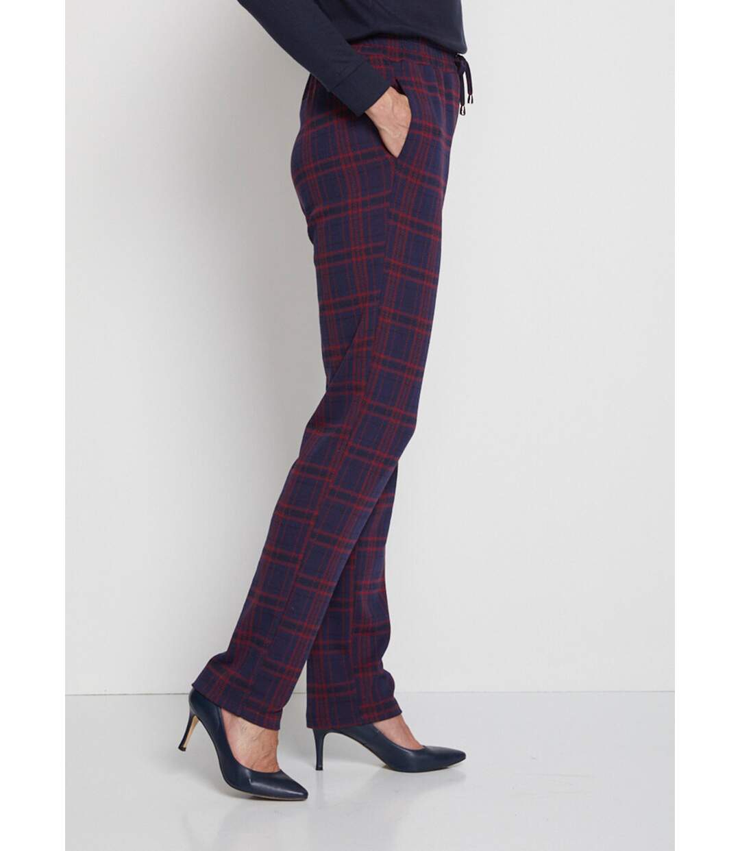 Pantalon droit maille unie ou jacquard-3