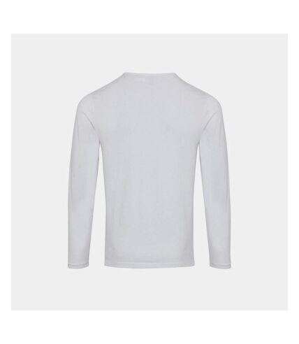 Premier Mens Long John Roll Sleeve T-Shirt (White) - UTPC5575