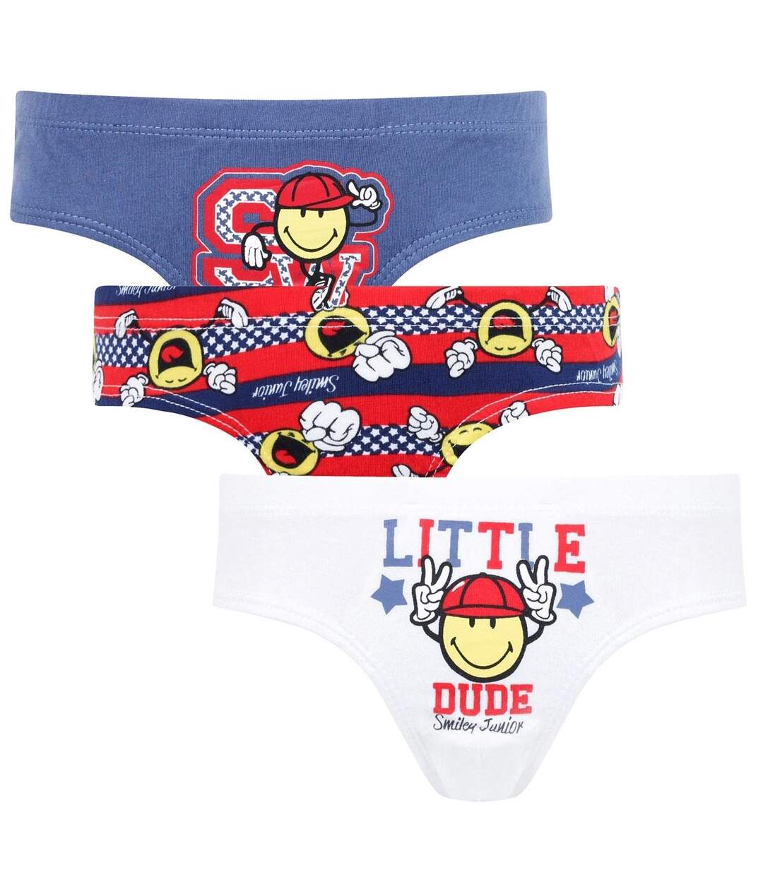 Lot de 3 slips Boy Happy College by Smiley