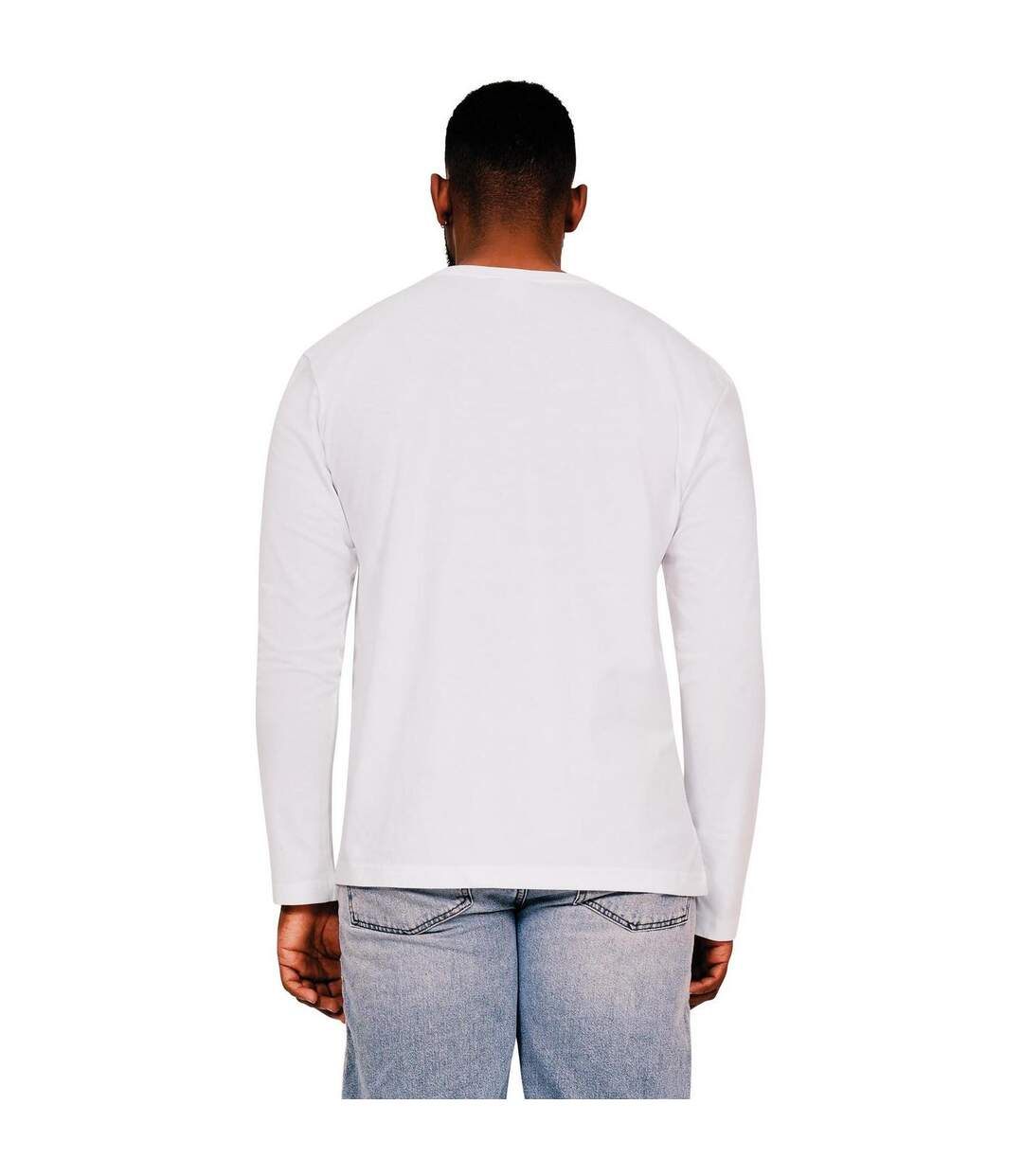 T-shirt homme blanc Casual Classic-2