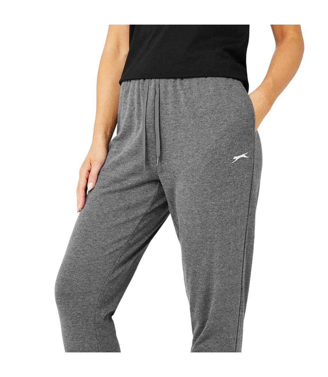 Pantalon De Jogging Femme Charbon Chiné Slazenger-4