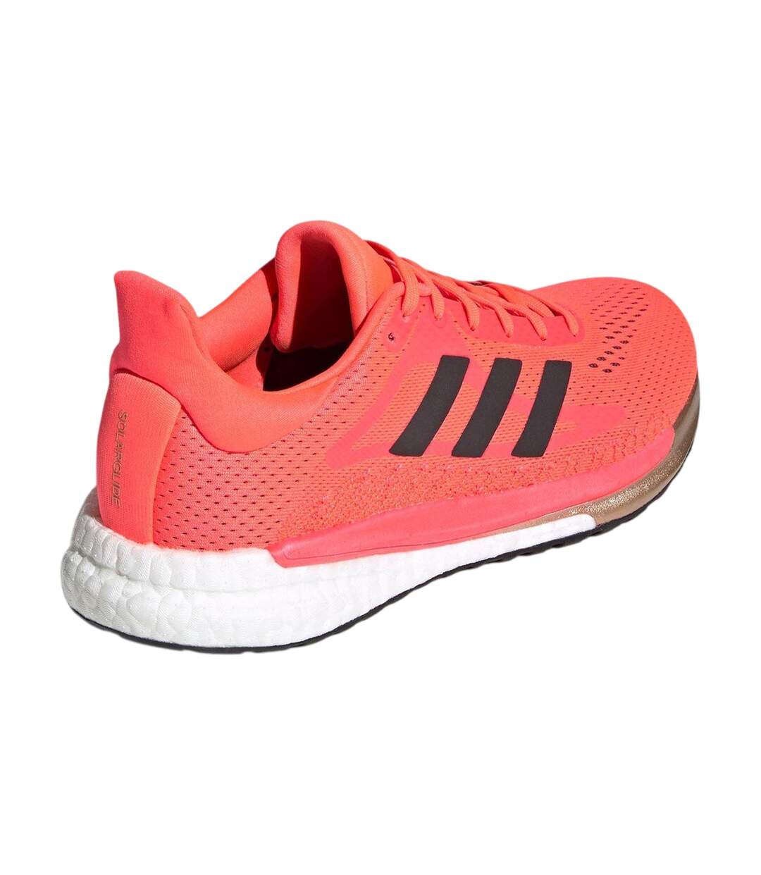 Womens/ladies Solar Glide 3 Running Shoes Pink Core Black Copper Adidas-2
