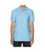 Polo manches courtes homme bleu clair Gildan