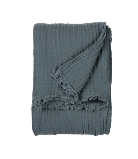 Lark muslin crinkled throw dusk Yard