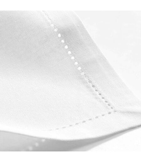 Lot de 3 Serviettes de Table Charline 40x40cm Blanc