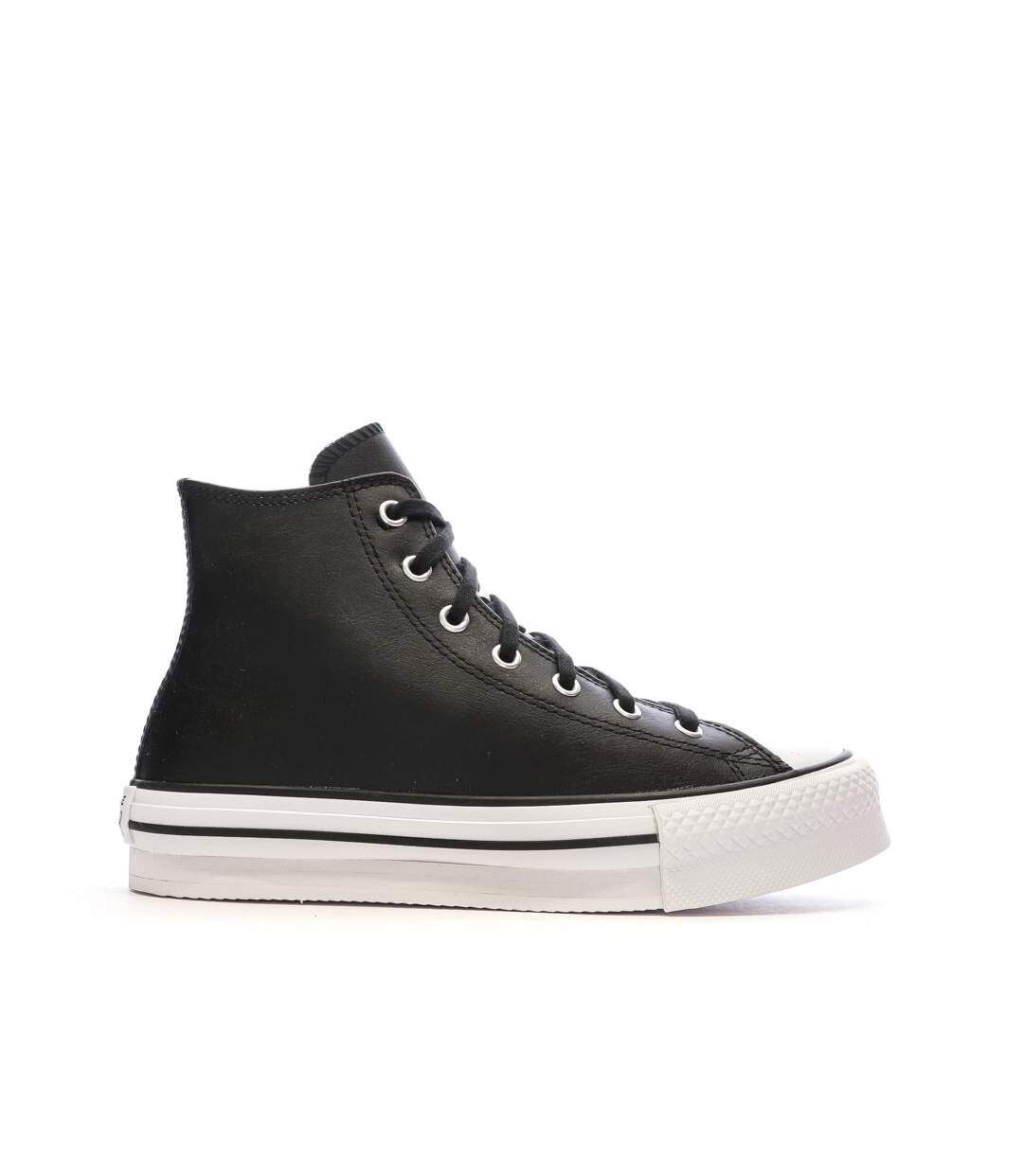 Baskets noires femme converse all star eva-2