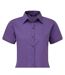 Chemisier À Manches Courtes Femme Violet Foncé Premier-2