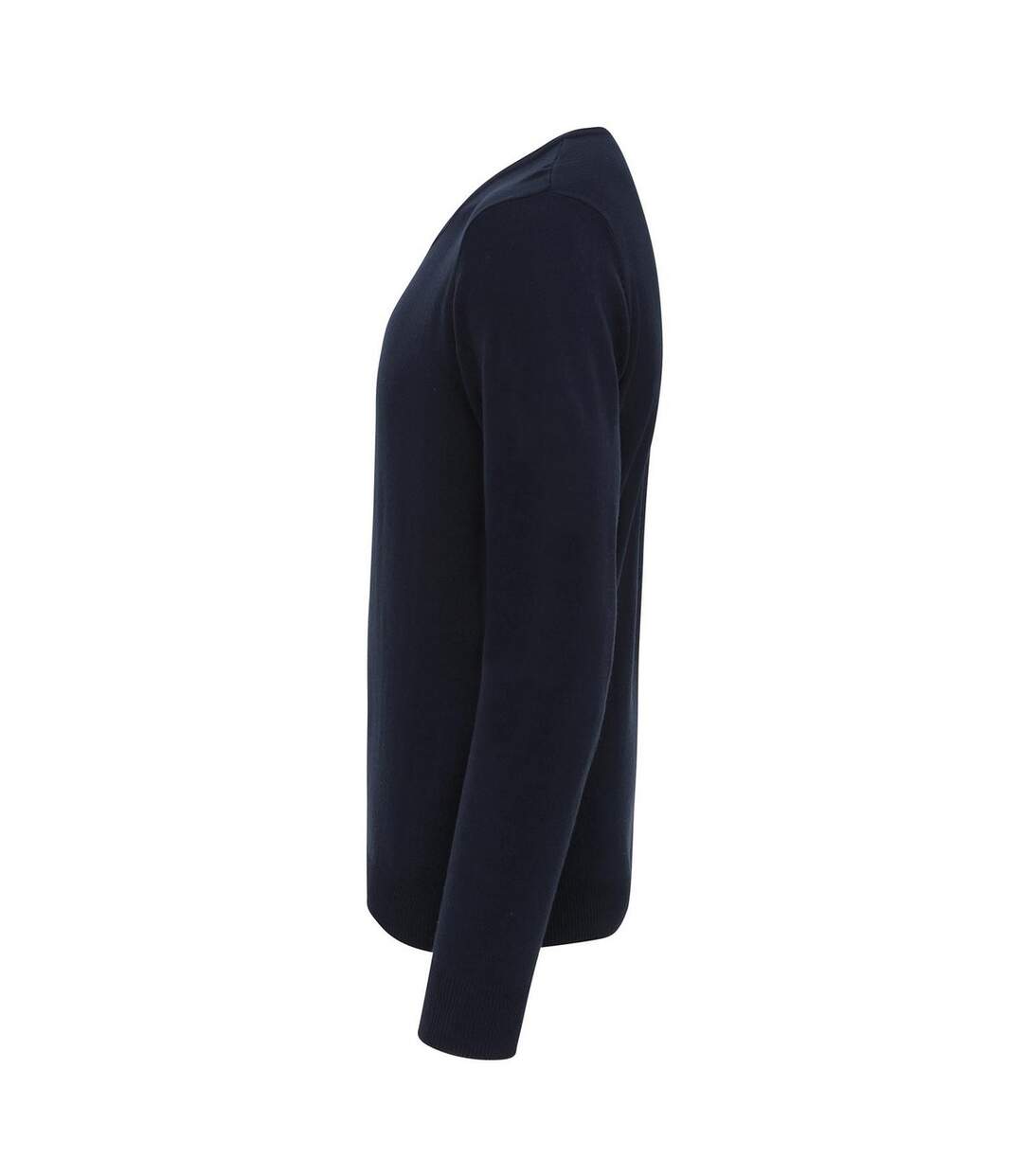 Mens essential acrylic v neck sweatshirt navy Premier