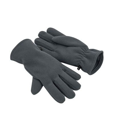 Beechfield Womens/Ladies Recycled Fleece Winter Gloves (Steel Grey)