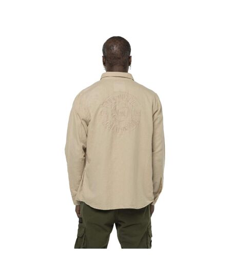 Chemise homme en coton et lin broderie au dos Lino Vondutch