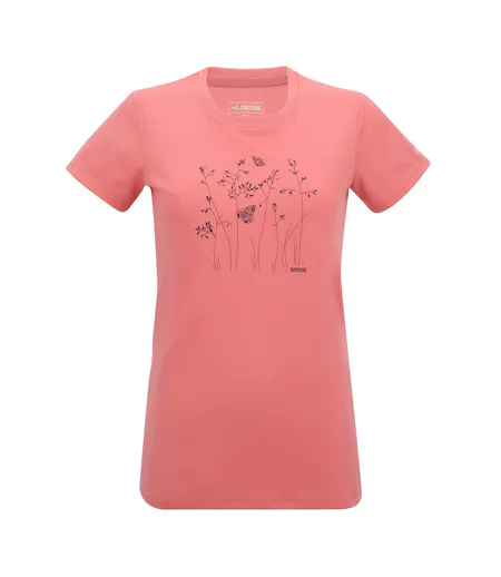 Womens/ladies Fingal Wild Grass T-shirt Peach Pink Regatta