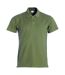 Polo Basic Homme Vert Kaki Clique-1
