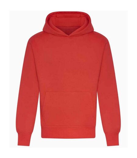 Unisex adult signature heavyweight hoodie soft red Awdis