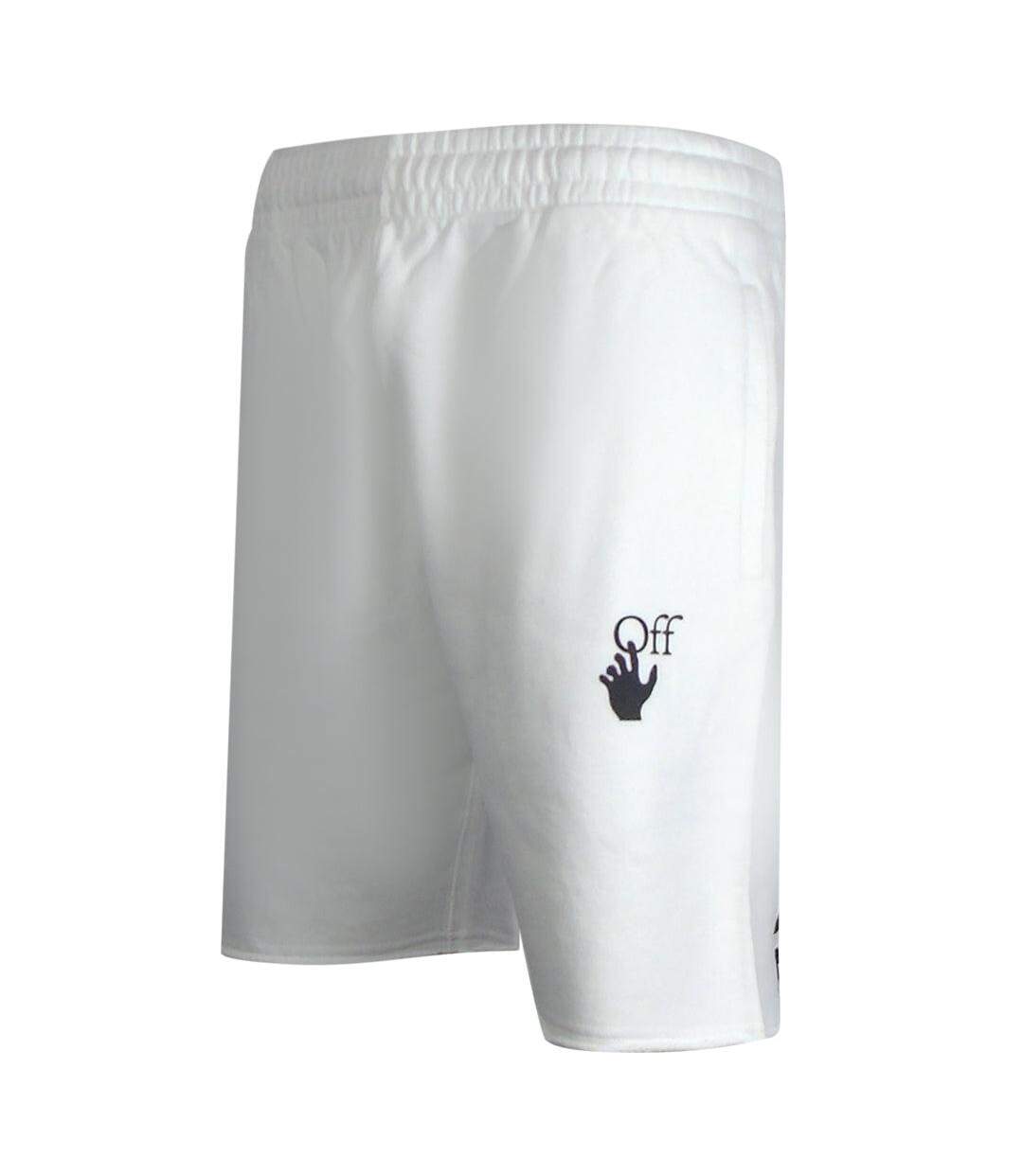 Short De Jogging Motif/style Flèche Caravaggio Adulte Blanc Off-White-3