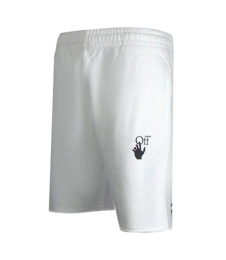 Short De Jogging Motif/style Flèche Caravaggio Adulte Blanc Off-White
