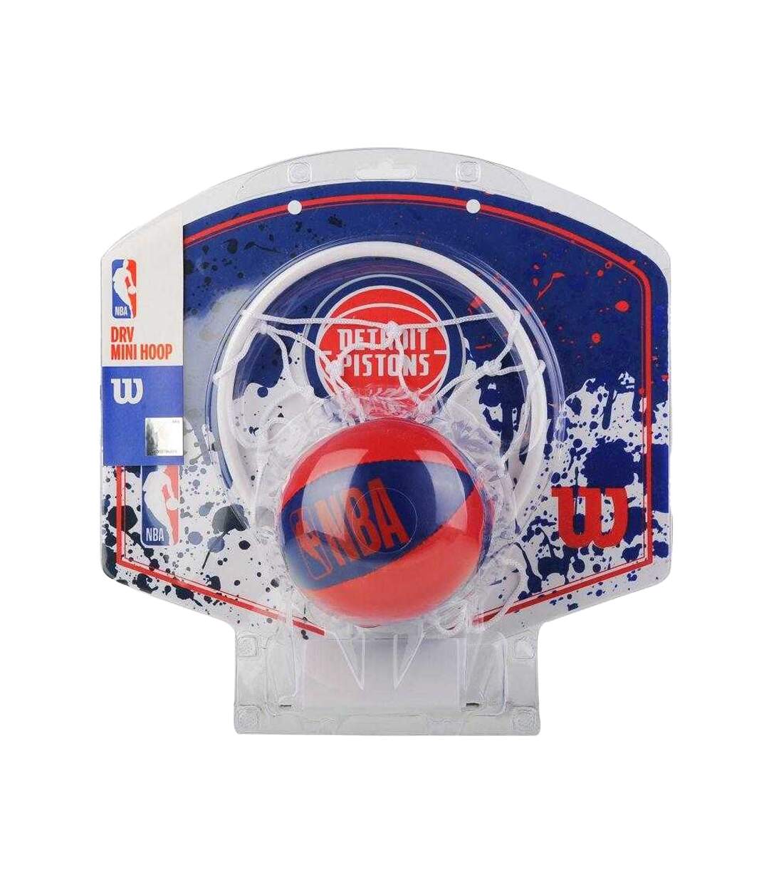 Unisex Adult Detroit Pistons Mini Basketball Hoop Set One Size Blue Wilson-2