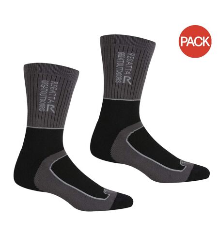 Chaussettes samaris season homme noir / gris foncé Regatta