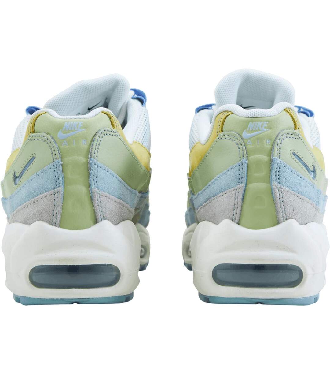 Baskets Air Max Femme Blanc Bleu Vert Jaune Nike-2
