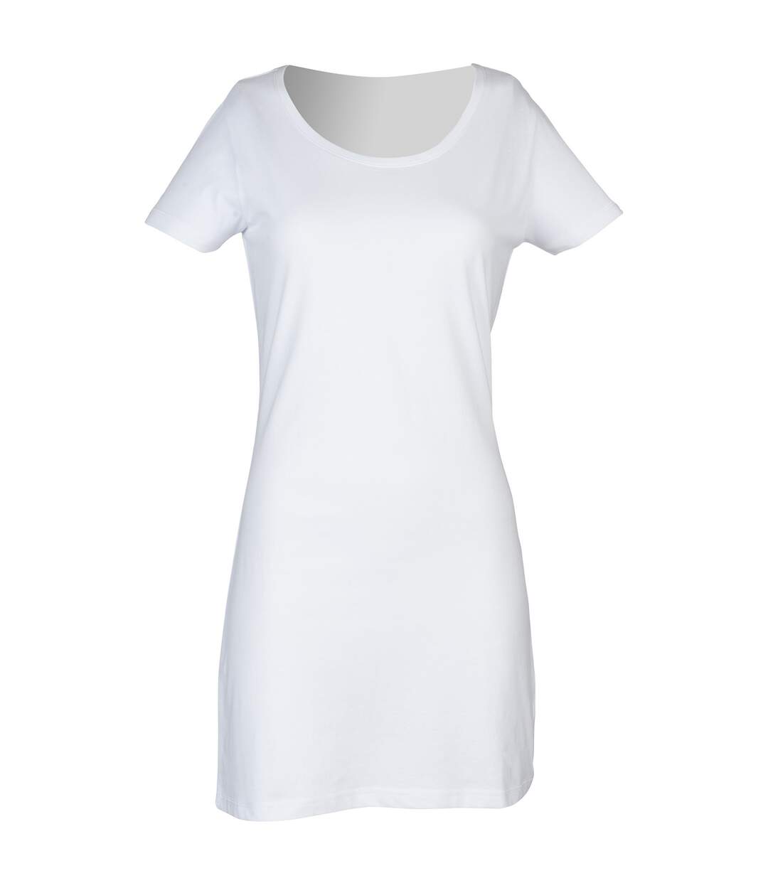 T-shirt robe femme blanc Skinni Fit-1