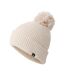 Bonnet Motif/style Pompon Femme Beige Pâle Dare 2B-1