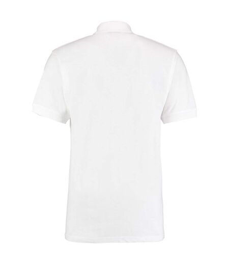 Polo À Manches Courtes Homme Blanc Kustom Kit