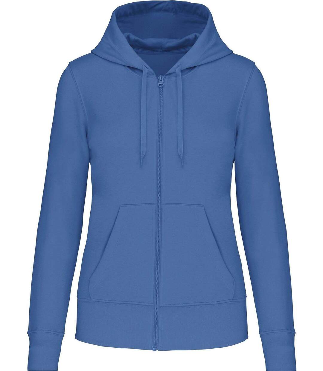 Sweat à capuche zippé écoresponsable - femme - K4031 - bleu roi