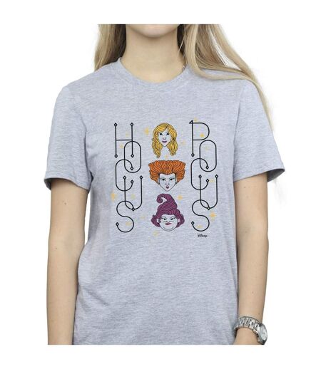 Disney - T-shirt HOCUS POCUS FACES - Femme (Gris chiné) - UTBI20296