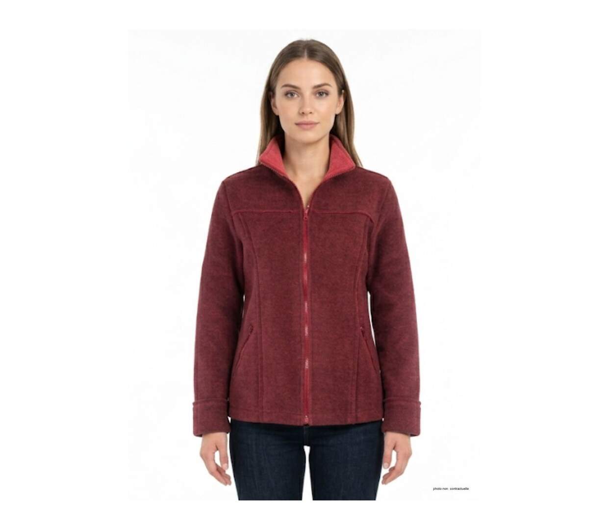 Veste Zippée Femme RIGA1B Bordeaux - Chaleur & Élégance (Mayflower)-1