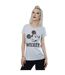 Disney T-shirt en coton à lacets Mickey Mouse Femme/Femme (Gris sportif) - UTBI31377-2