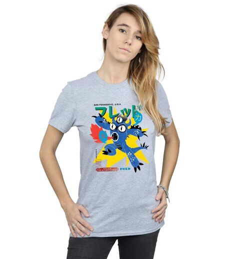 Disney - T-shirt BIG HERO FRED ULTIMATE KAIJU - Femme (Gris chiné) - UTBI16955