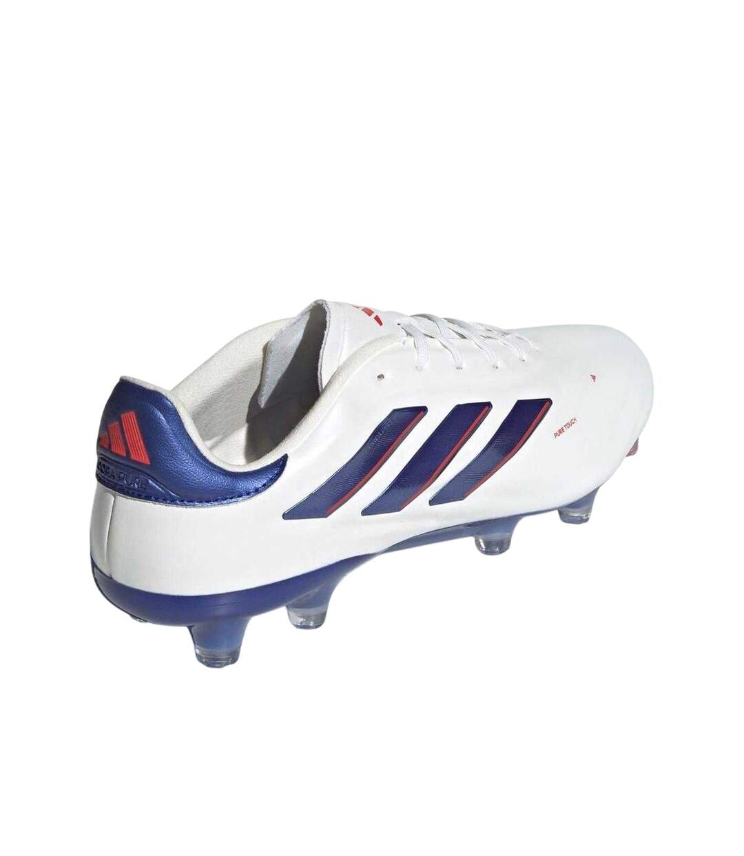 Mens Copa Pure Elite Calf Leather Firm Ground Football Boots White Blue Adidas-2