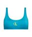 Haut De Maillot De Bain Motif/style Logo Femme Bleu Calvin Klein-1