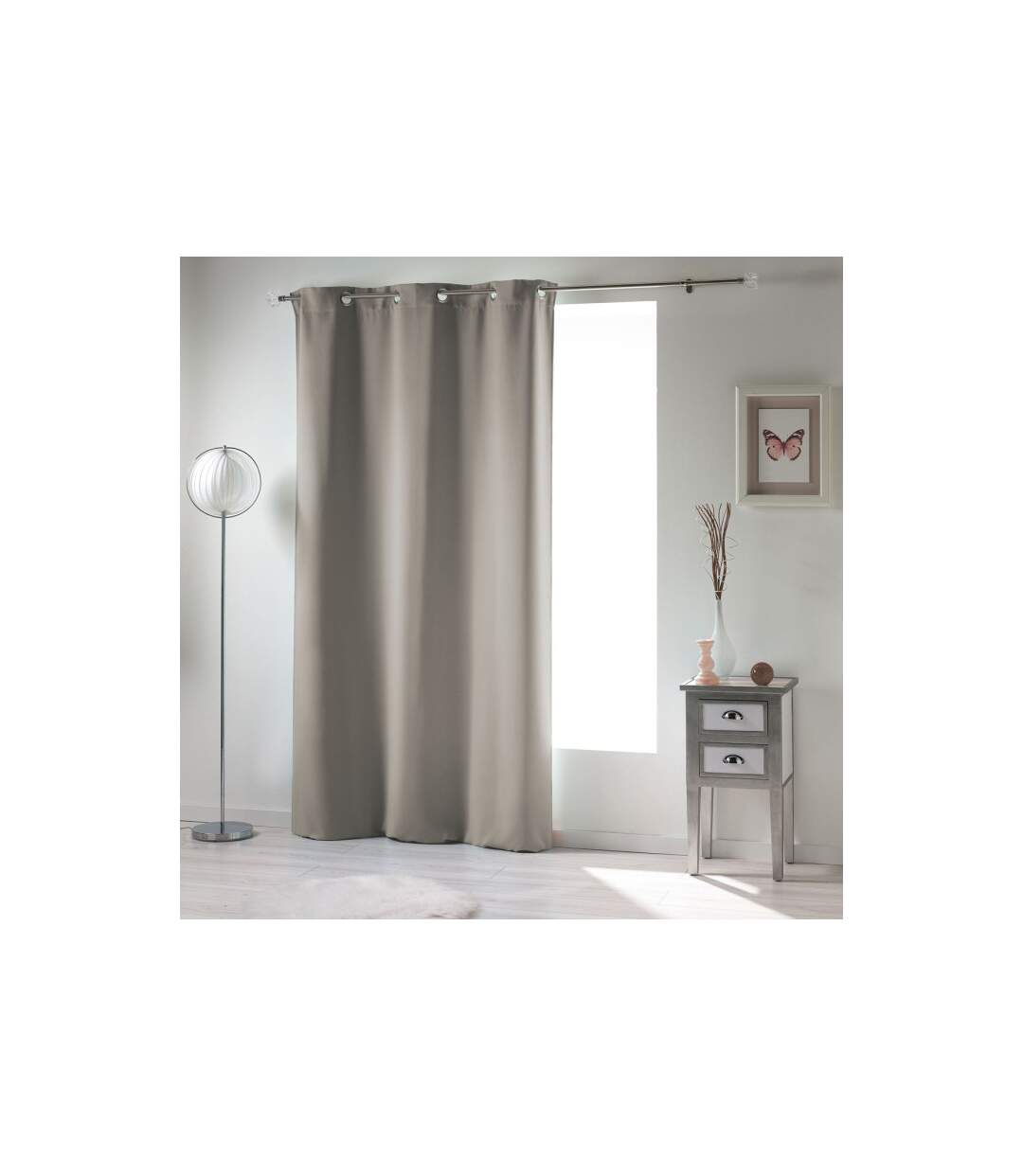 Rideau Occultant Noche 135x240cm Gris Perle-1