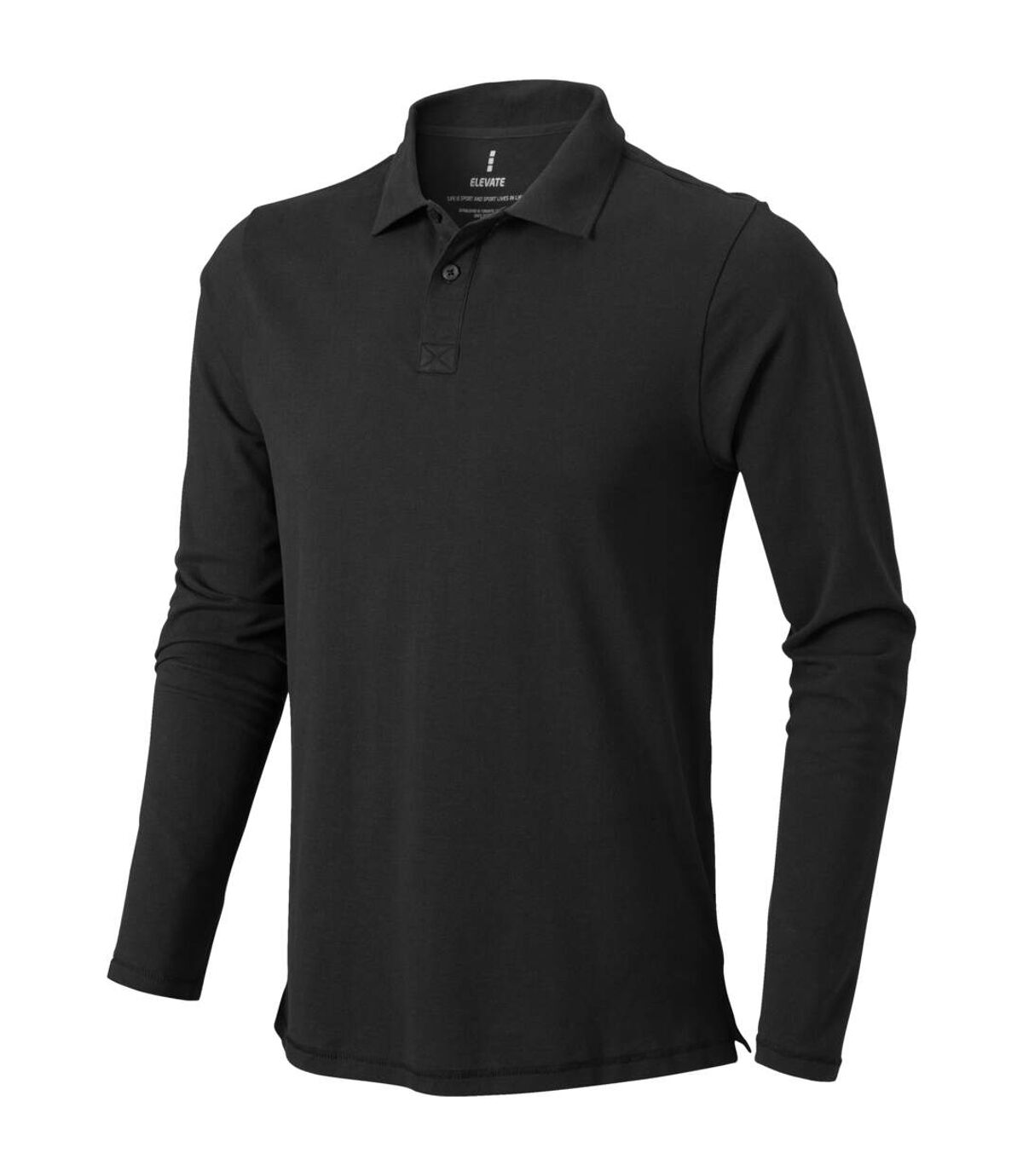 Elevate Mens Oakville Long Sleeve Polo Shirt (Anthracite) - UTPF1821