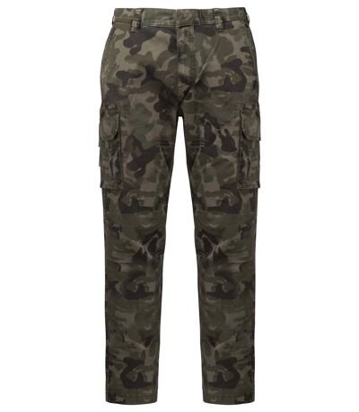 Pantalon multipoches pour homme - K744 - vert olive camouflage