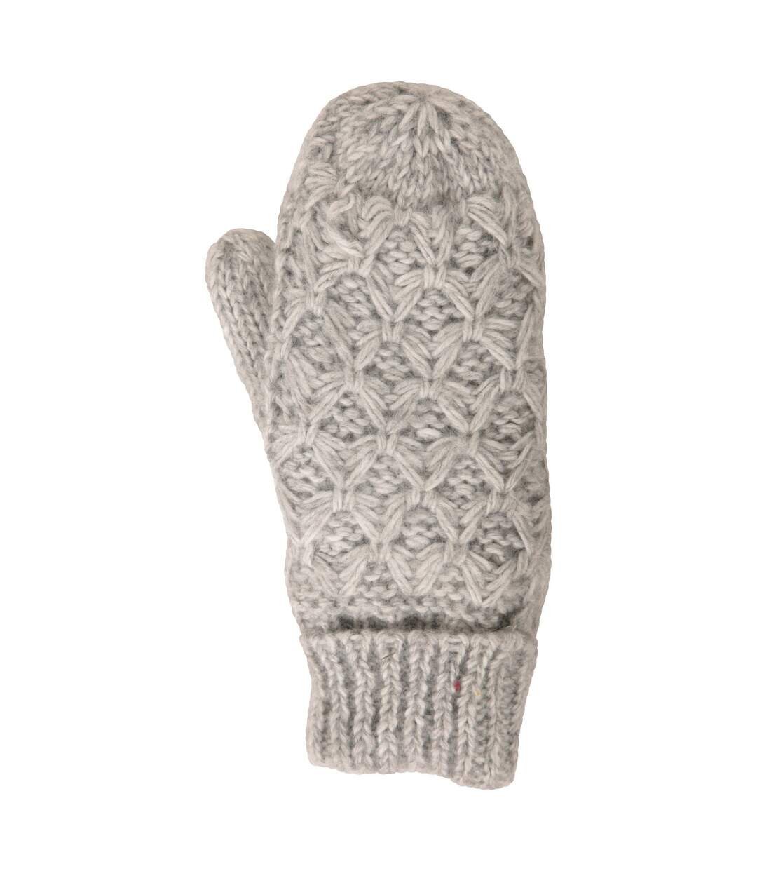 Womens/ladies isotherm faux fur lined mittens grey Mountain Warehouse-3