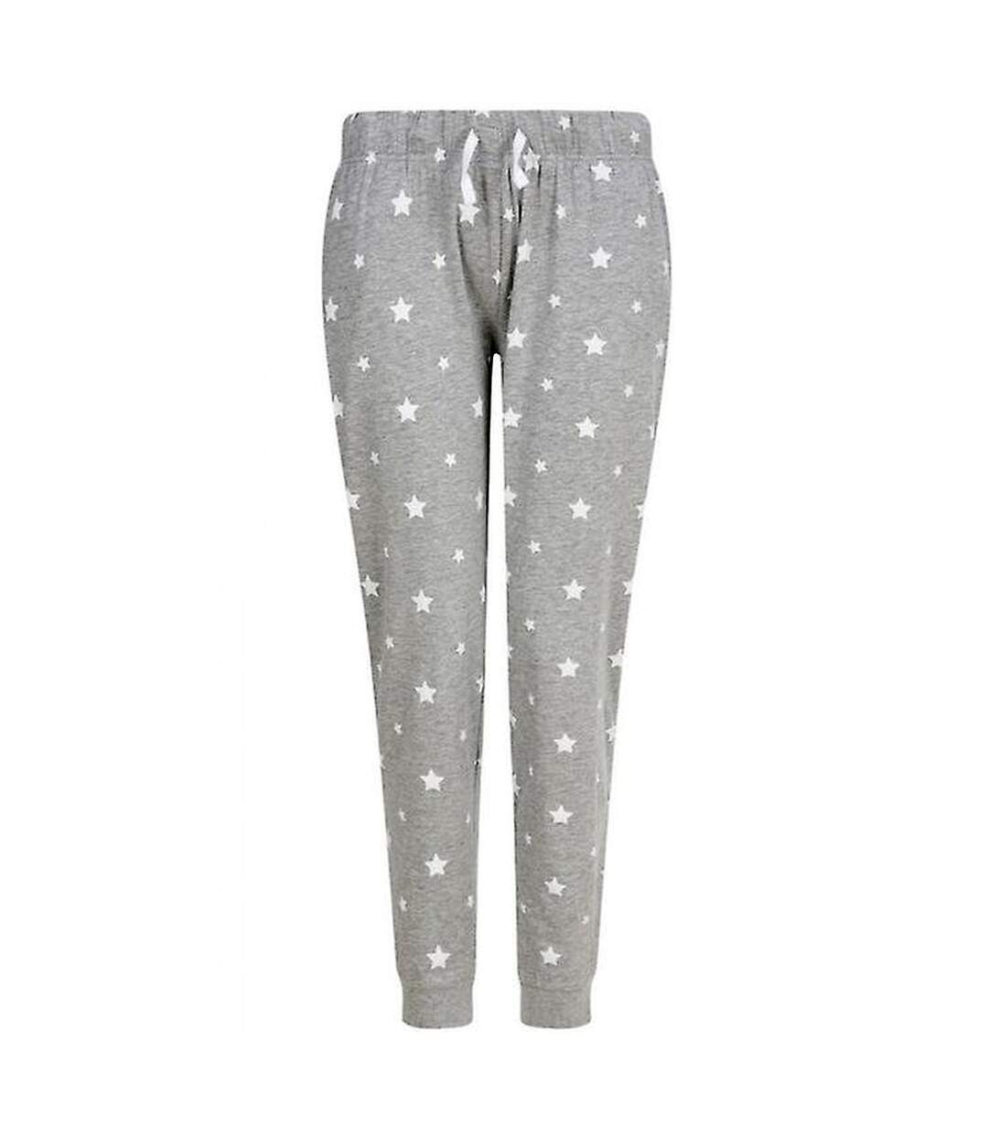 Pantalon de détente adulte gris chiné / blanc SF SF