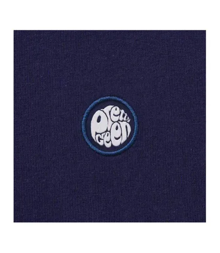 Mens Paisley Logo T-shirt Navy Pretty Green