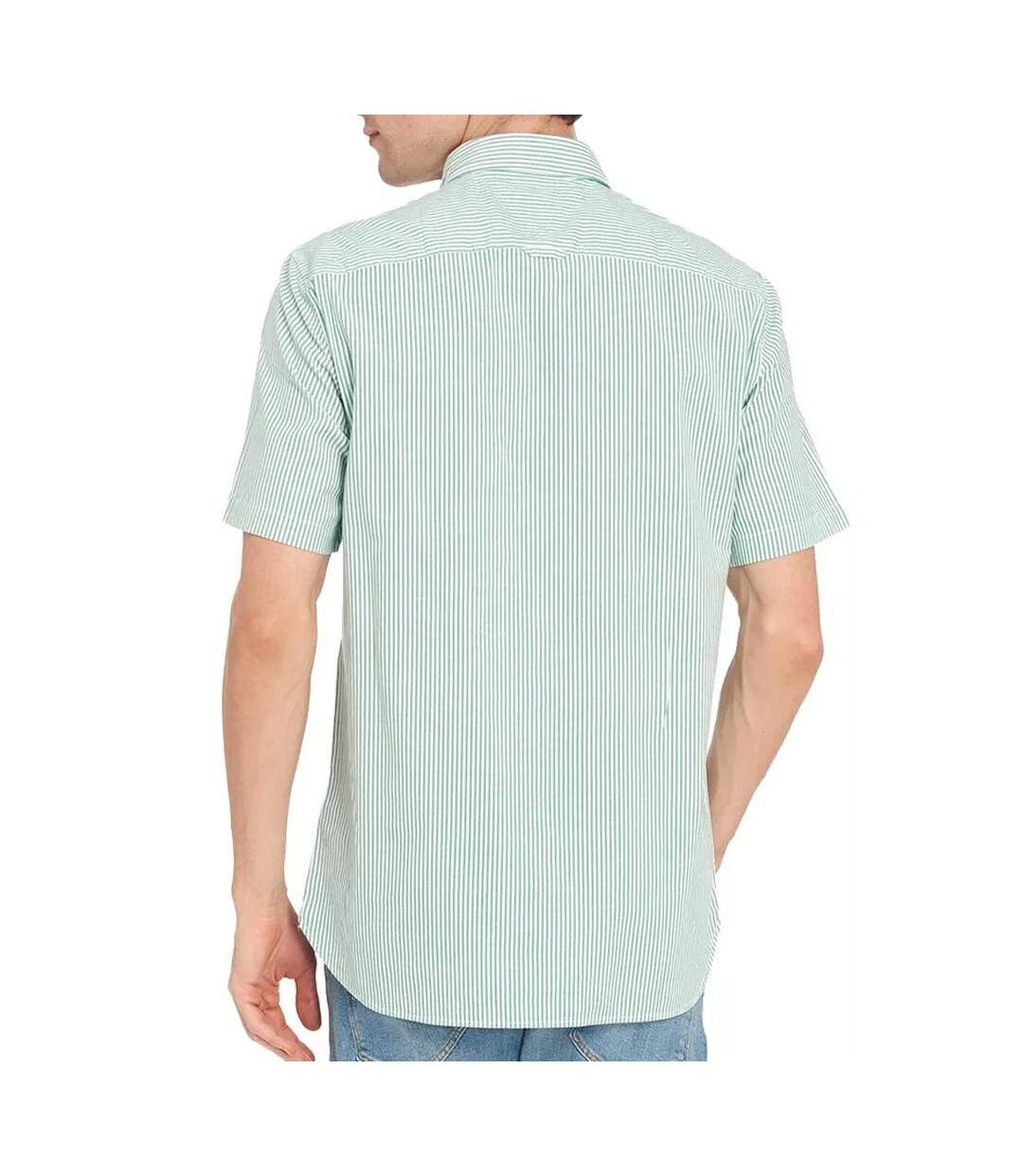Chemise bleu/vert homme tommy hilfiger poplin - l-2