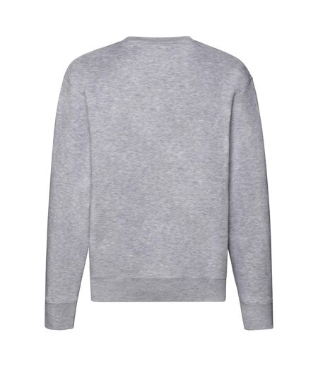 Mens Premium Set-in Sweatshirt Heather Grey Fruit Of The Loom