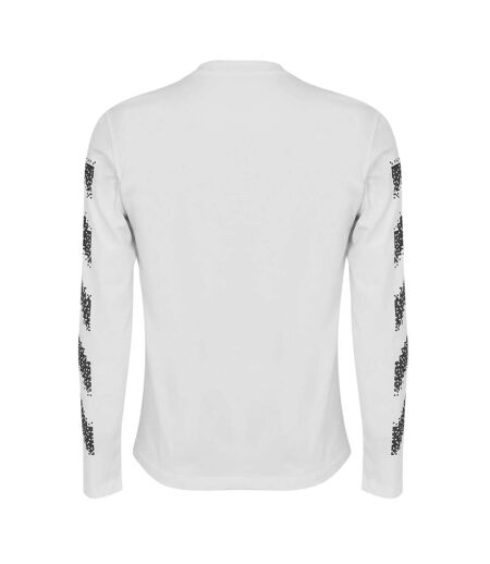 Mens Crew Neck Regular T-shirt White Black Off White