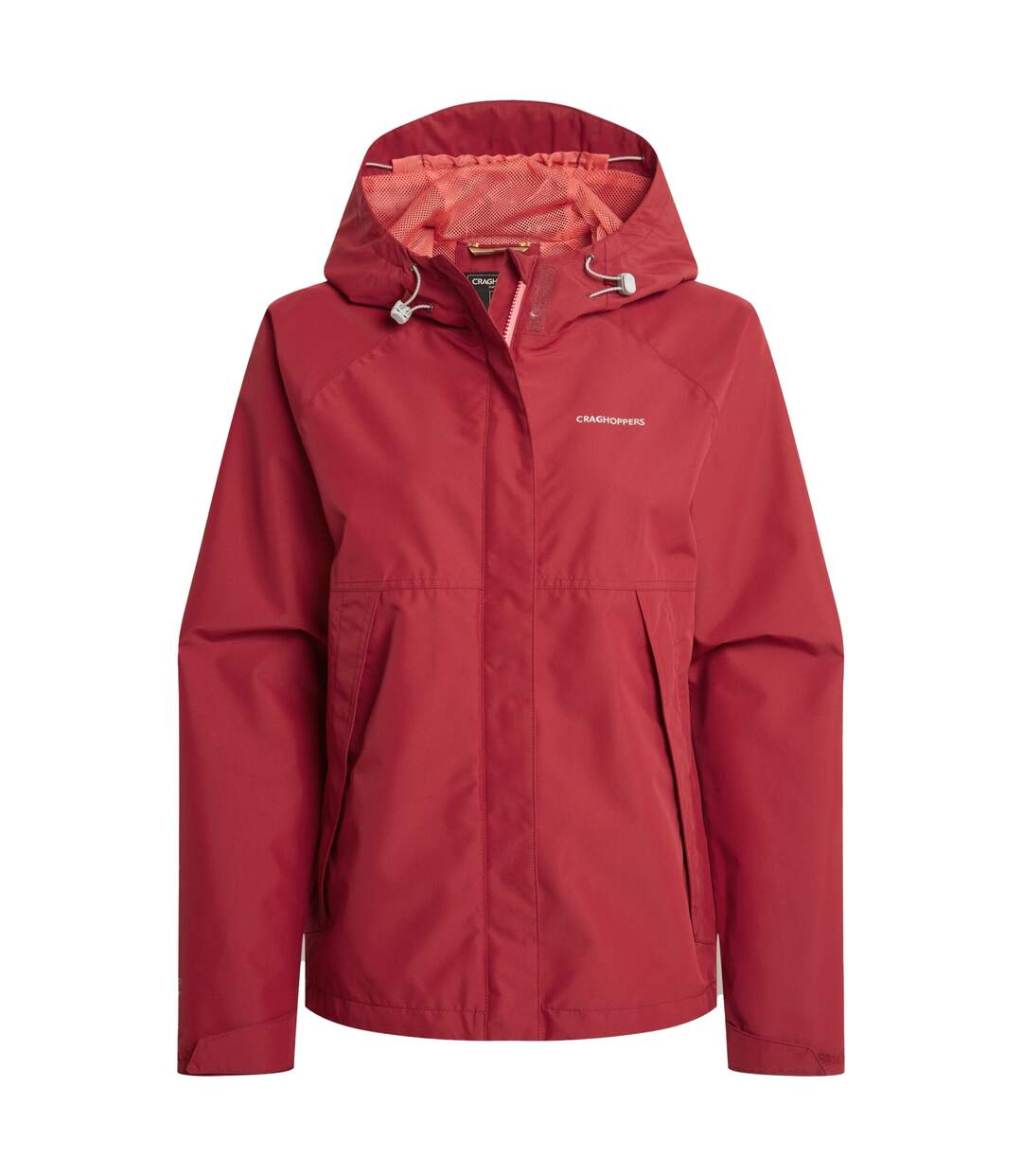 Veste Imperméable Unie À Capuche Ossus Femme Rouge Bordeaux Craghoppers-2