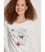 T-shirt court col rond motif brillant-5