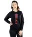Disney Sweatshirt rayé Cars Lightning McQueen Femme/Ladies (Noir) - UTBI3266-2