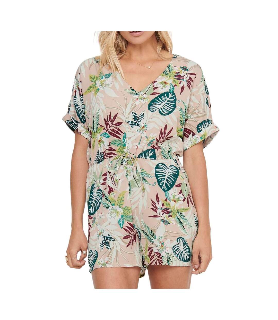Combi-Short rose femme only lizbeth-1