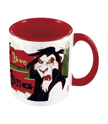 The Lion King - Mug LONG LIVE THE KING (Blanc / Rouge / Noir) (Taille unique) - UTPM4789