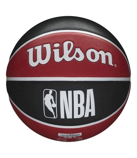 Ballon De Basket Motif/style Chicago Bulls Nba Team Taille 7 Noir Rouge Wilson