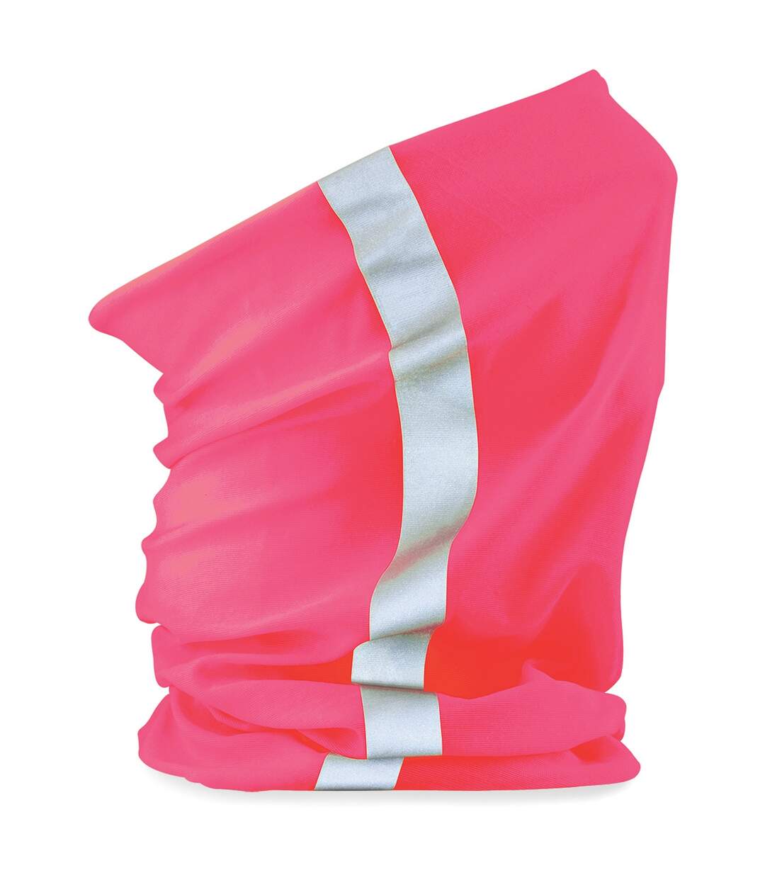 Tour de cou multi-usage à visibilité améliorée adulte unisexe taille unique rose fluo Beechfield-2