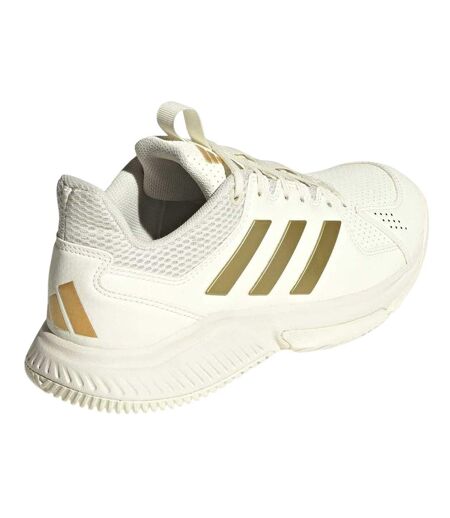 Baskets Netball Motif/style 3 Rayures Femme Blanc Jaune Or Adidas