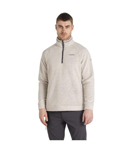 Mens karlton half zip fleece top ecru Craghoppers